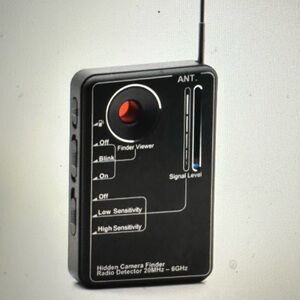 Black Hidden Camera Finder by